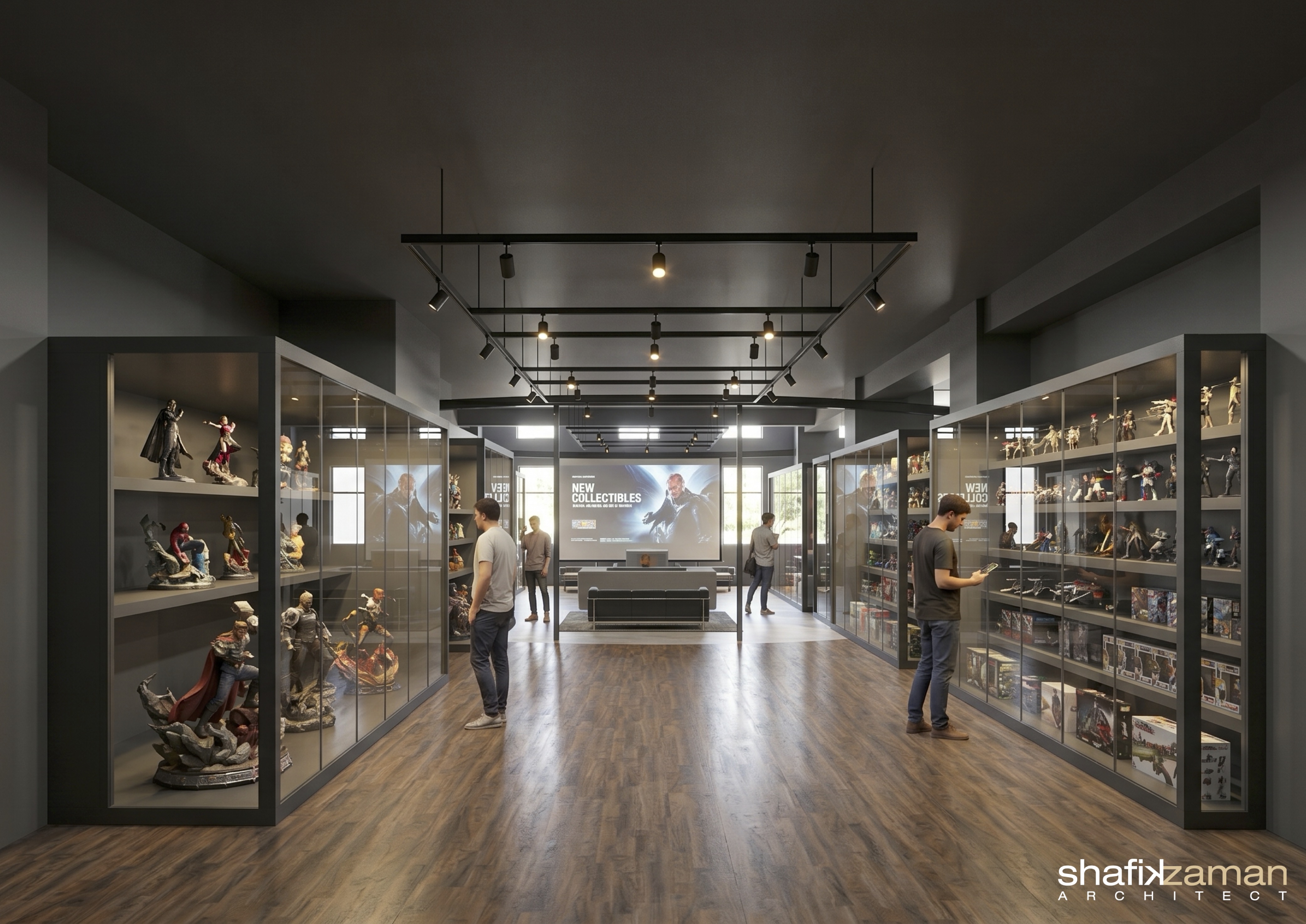 Entrance view into the CAW concept store