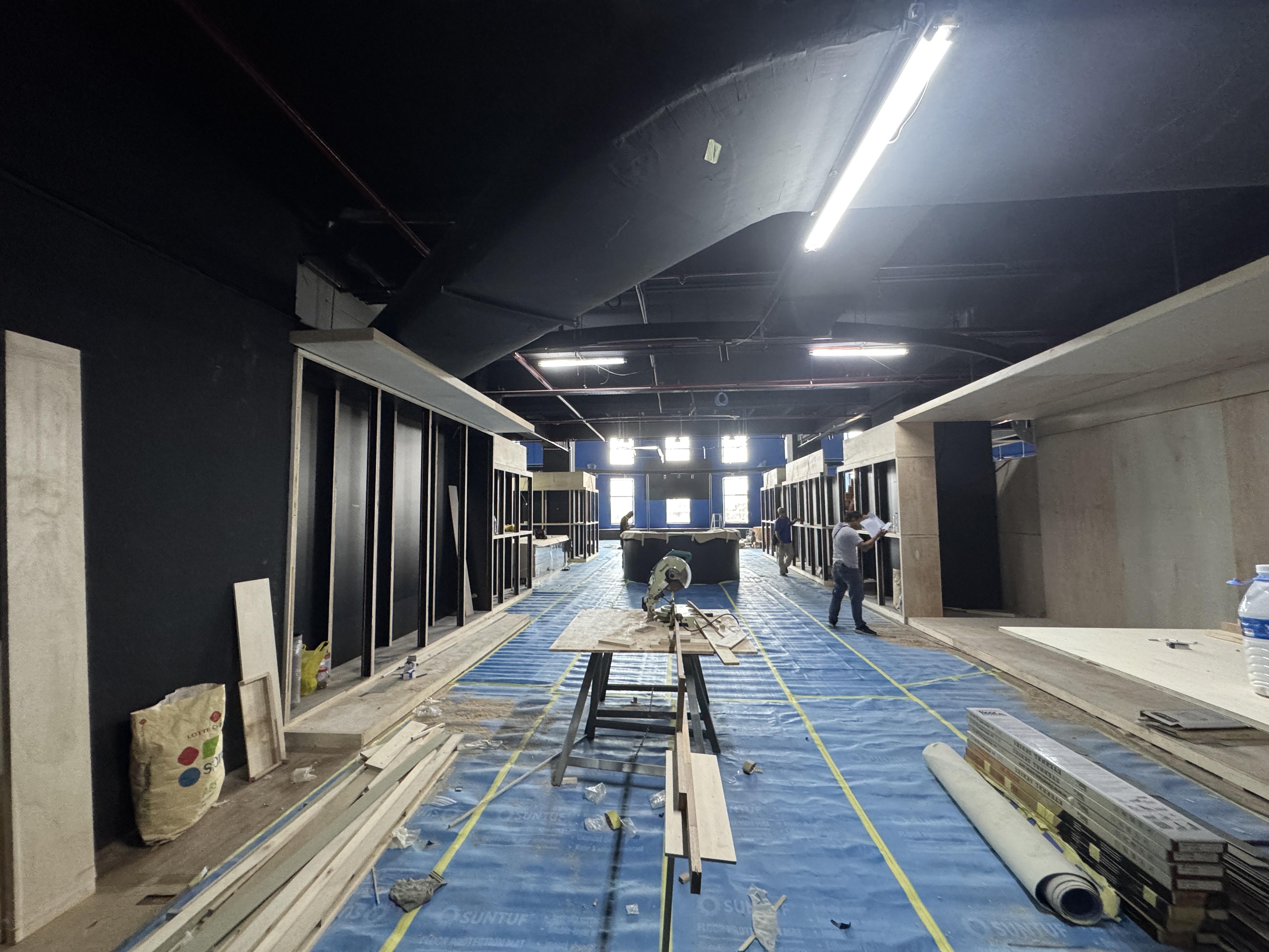 CAW Concept Store main entrance gallery under construction